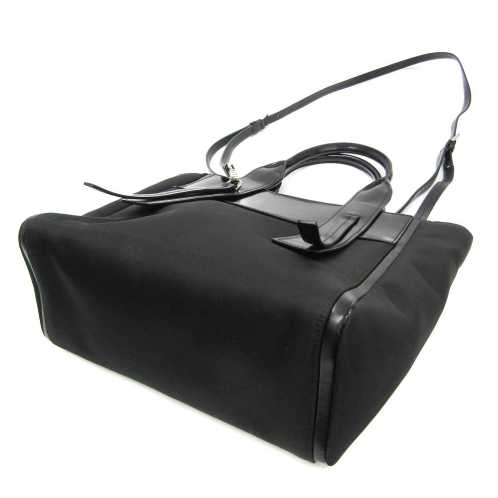 Prada Nylon Shoulder Handbag Black Ouverture